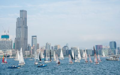 香港遊艇會帆船香港環島大賽2022：近230艘帆船雲集維港  猶如「海上嘉年華」