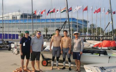 恭喜49人級帆船代表隊Akira Sakai（阿輝）和Russell Aylsworth（祥傑）勇奪49人級銅牌