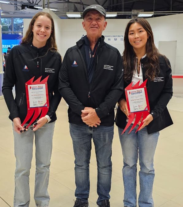 Congratulations to Hong Kong 29er sailors Emily Polson and Tiffany Mak for receiving the Shine Tak Foundation Outstanding Junior Athlete Award from the Hong Kong Sports Institute